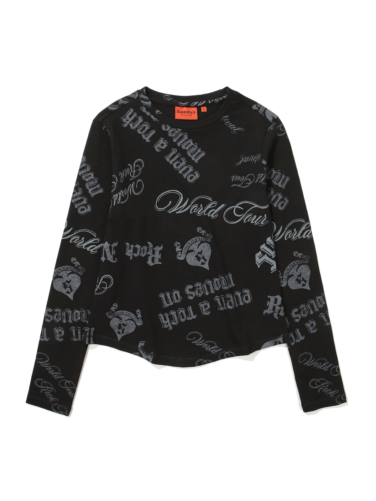 W Graphic Sheer Long Sleeve