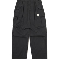 Cargo Wide Parasuit Pants - Black