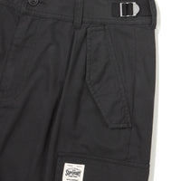 Cargo Wide Parasuit Pants - Black