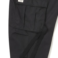 Cargo Wide Parasuit Pants - Black