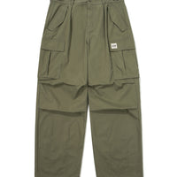 Cargo Wide Parasuit Pants - Khaki