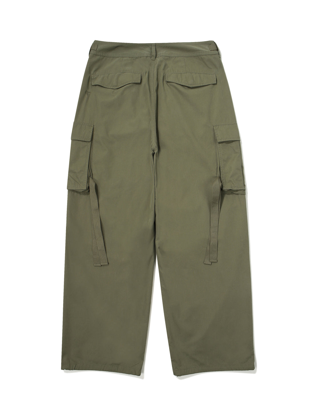 Cargo Wide Parasuit Pants - Khaki