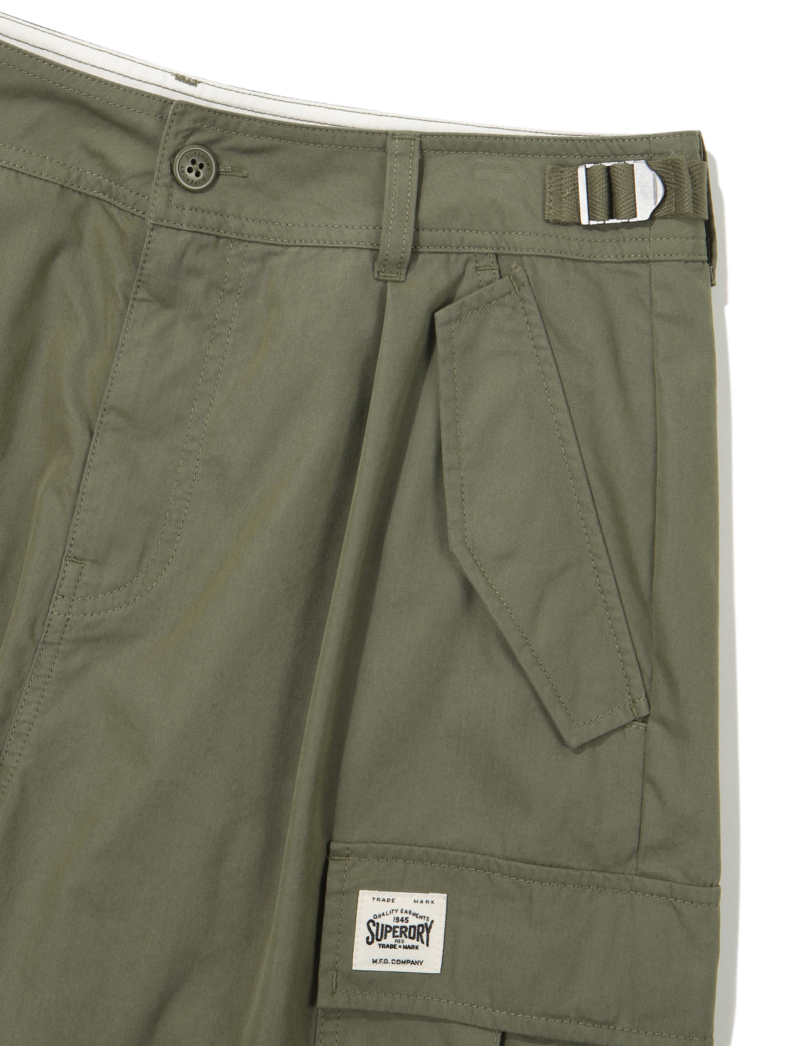 Cargo Wide Parasuit Pants - Khaki