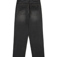 Carpenter Washing Mix Denim Pants - Black