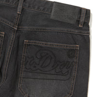 Carpenter Washing Mix Denim Pants - Black