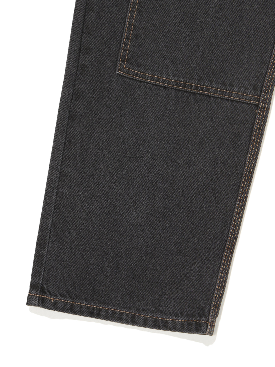 Carpenter Washing Mix Denim Pants - Black