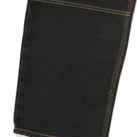 Carpenter Double Knee Denim Pants - Black