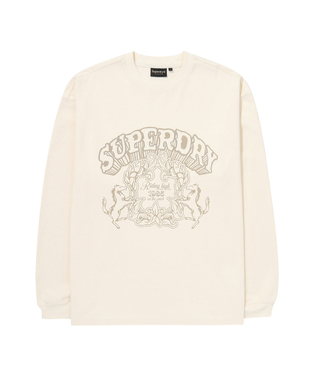 Vintage Work Washed Long Sleeve - Cream