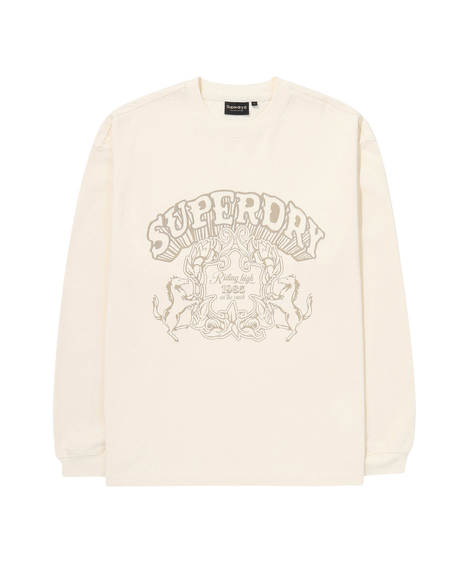 Vintage Work Washed Long Sleeve - Cream