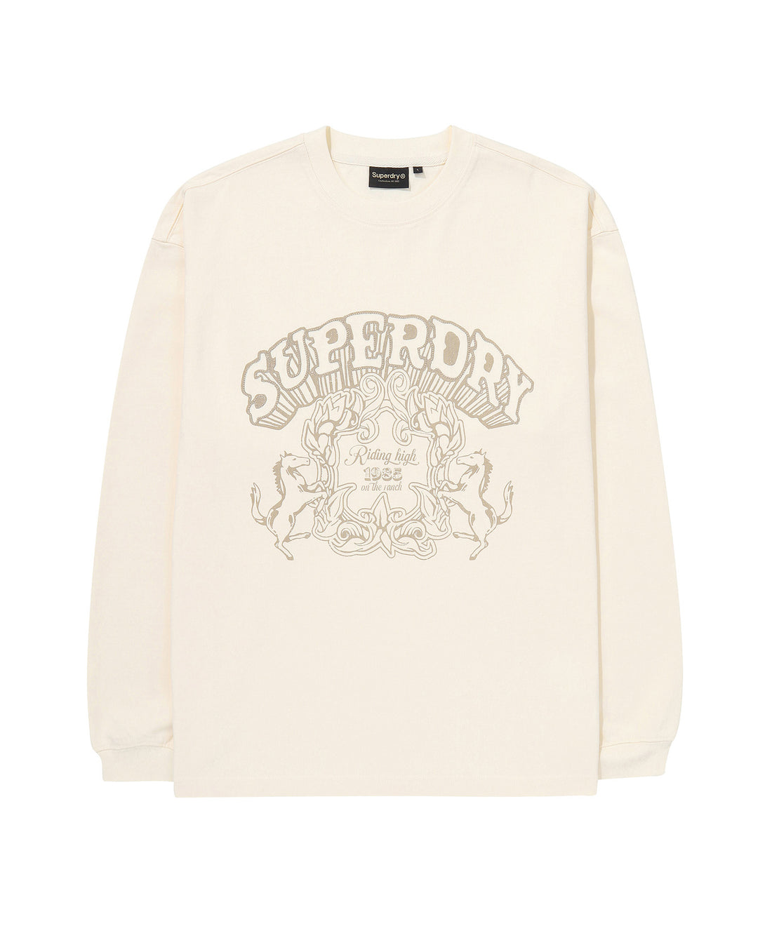 Vintage Work Washed Long Sleeve - Cream