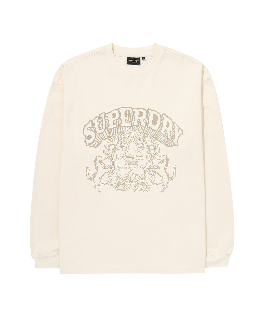 Vintage Work Washed Long Sleeve - Cream