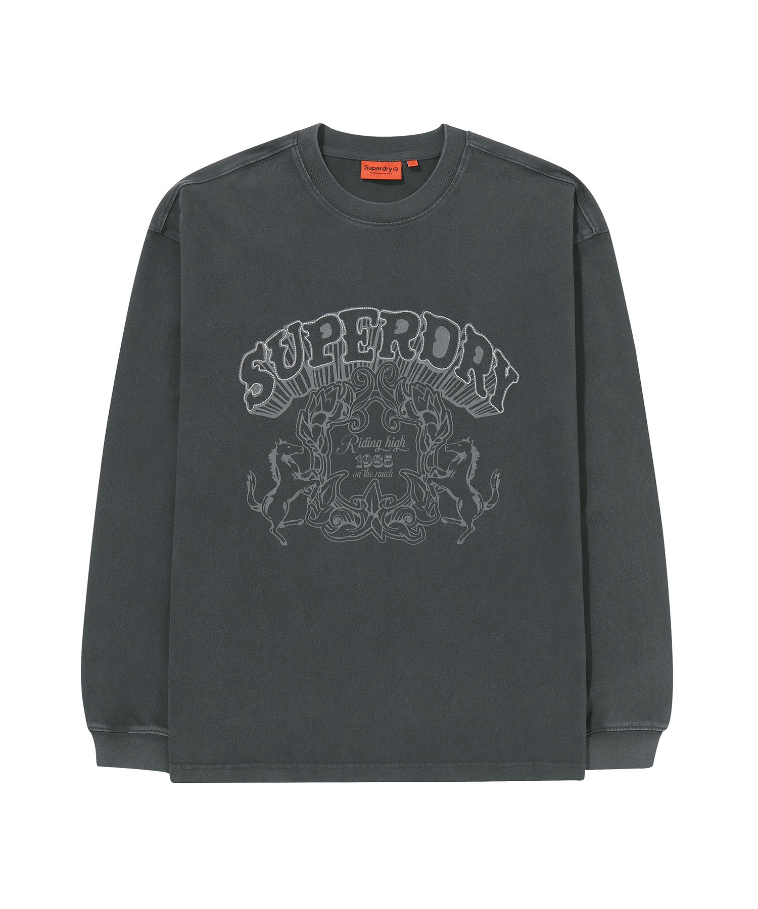 Vintage Work Washed Long Sleeve - D/Grey