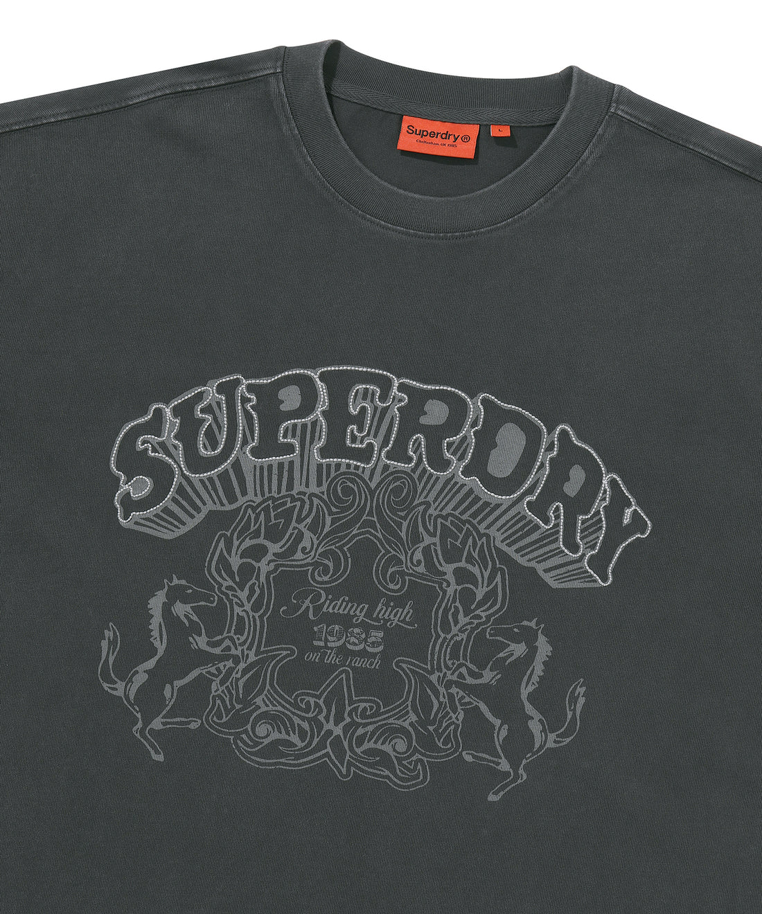 Vintage Work Washed Long Sleeve - D/Grey