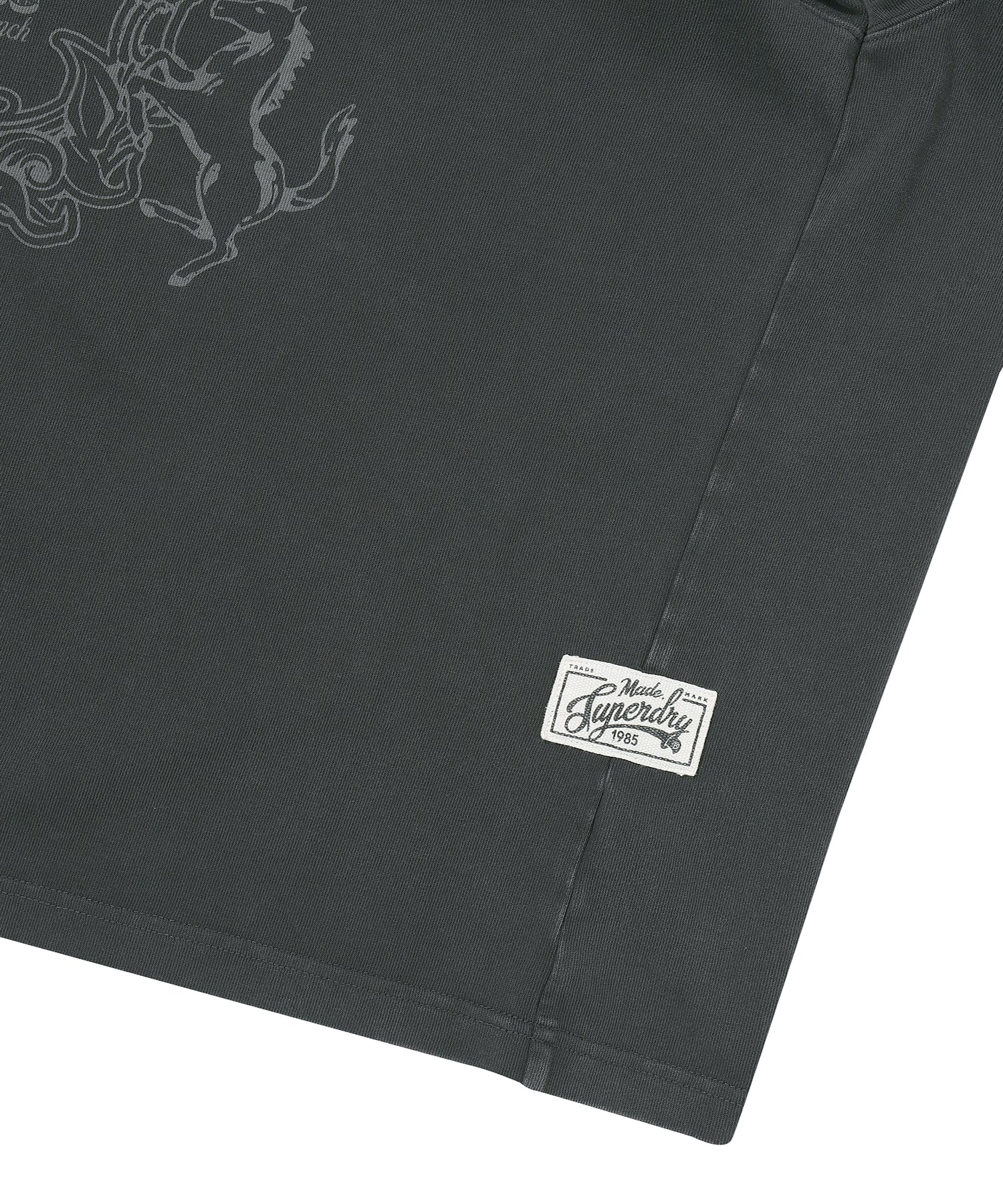 Vintage Work Washed Long Sleeve - D/Grey