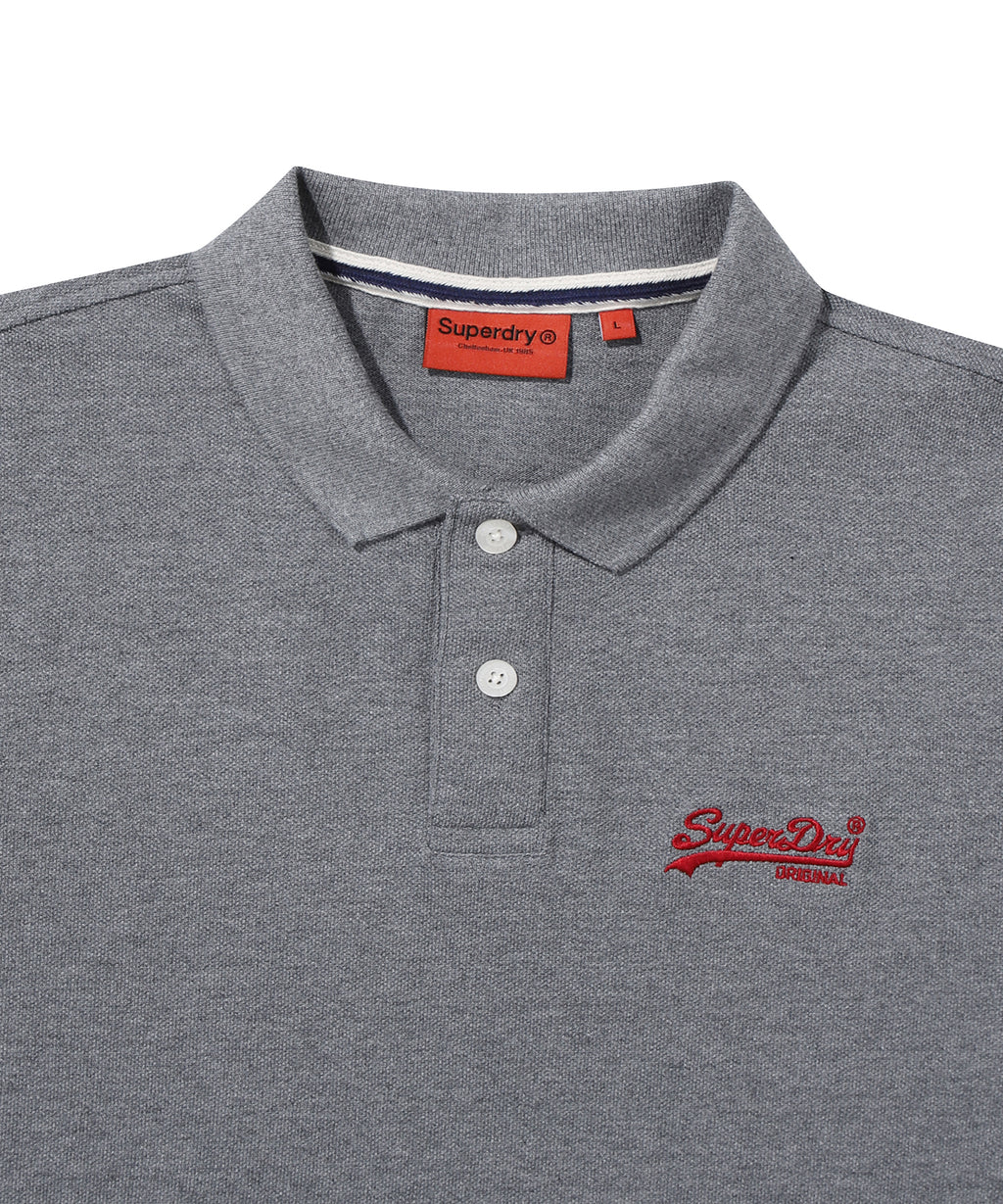 Vintage Logo Polo Shirt - Medium Grey