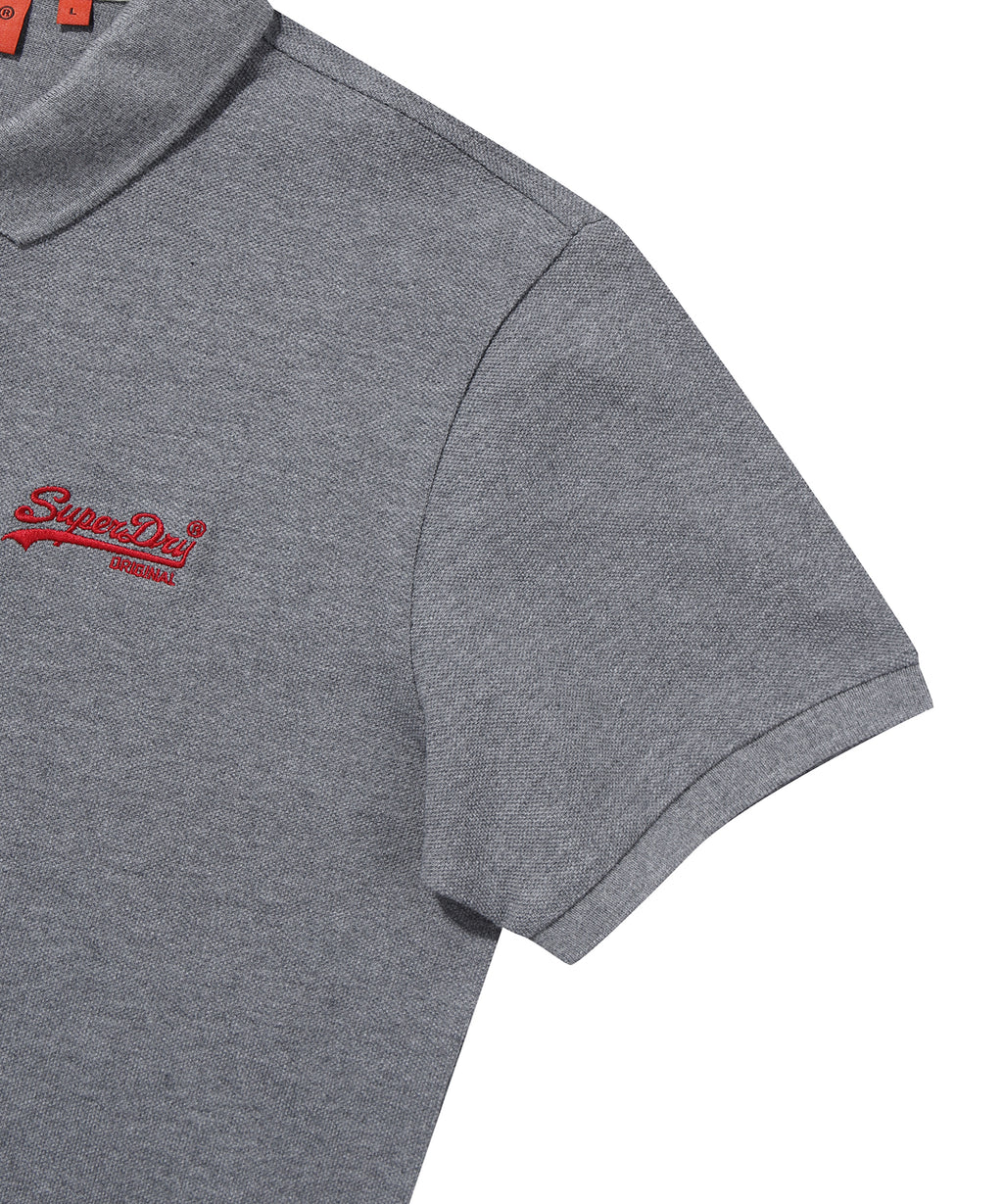Vintage Logo Polo Shirt - Medium Grey