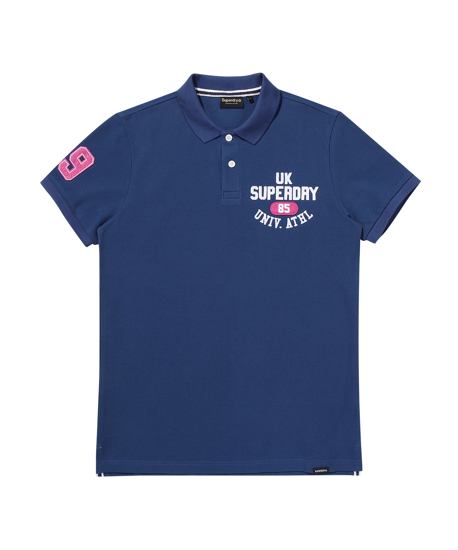 Athletics Felt Polo Shirt - D/Blue