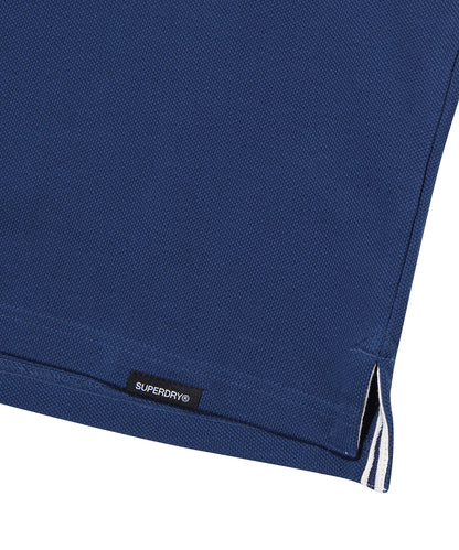 Athletics Felt Polo Shirt - D/Blue