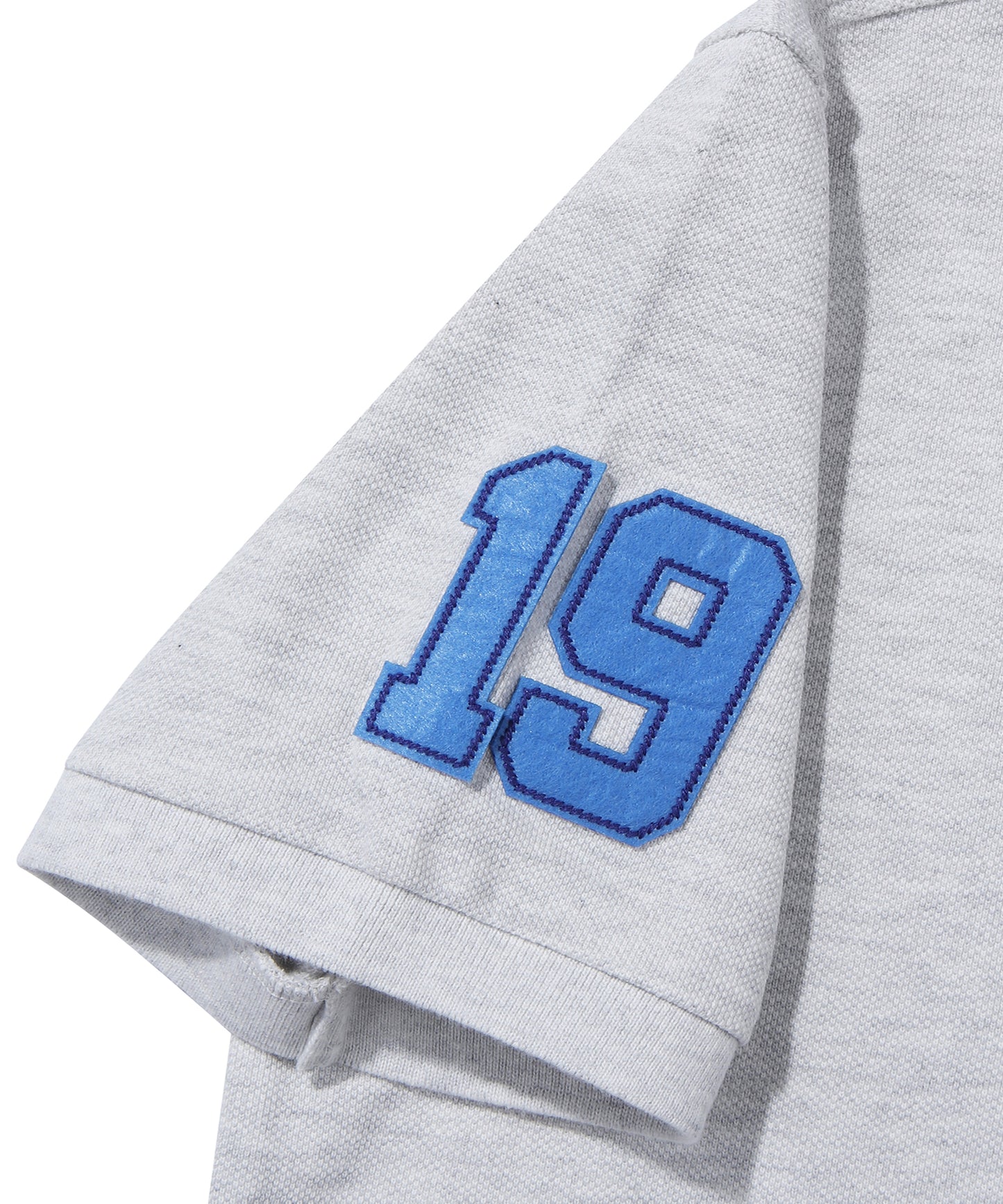 Athletics Felt Polo Shirt - L/Grey
