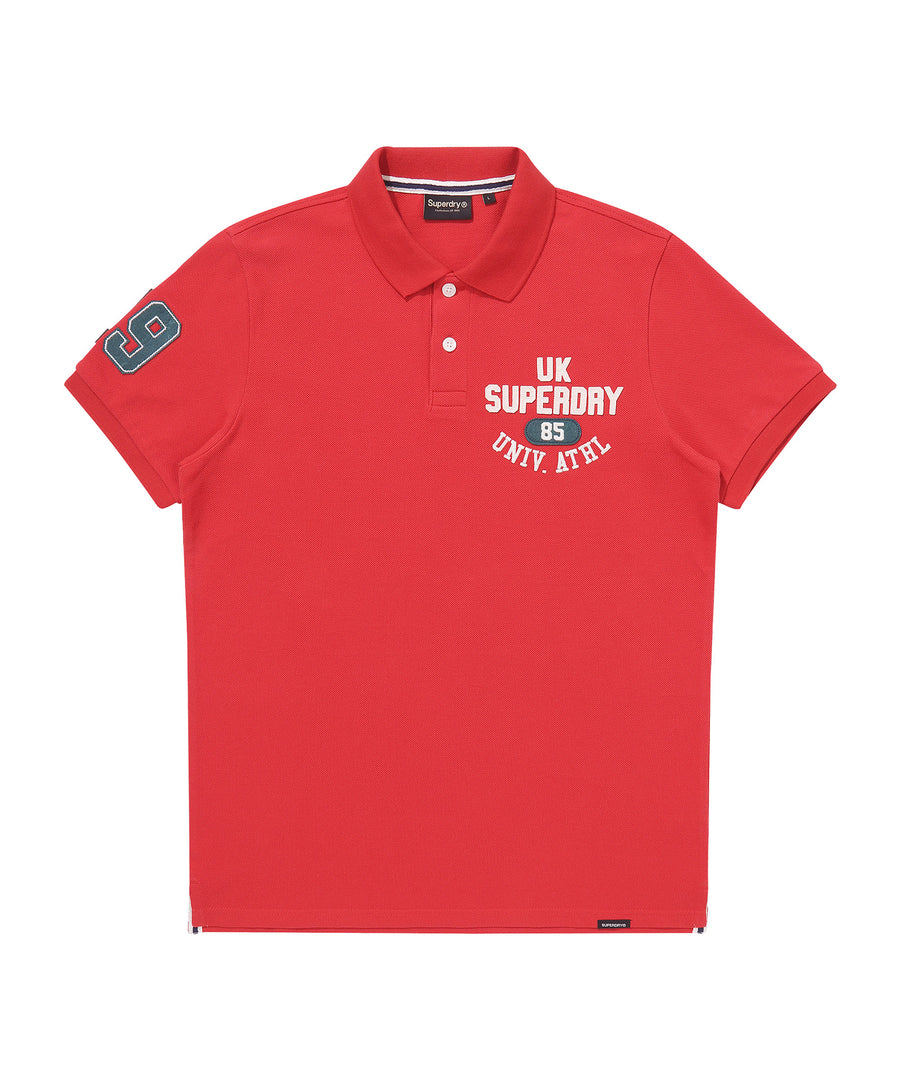 Athletics Felt Polo Shirt - Red