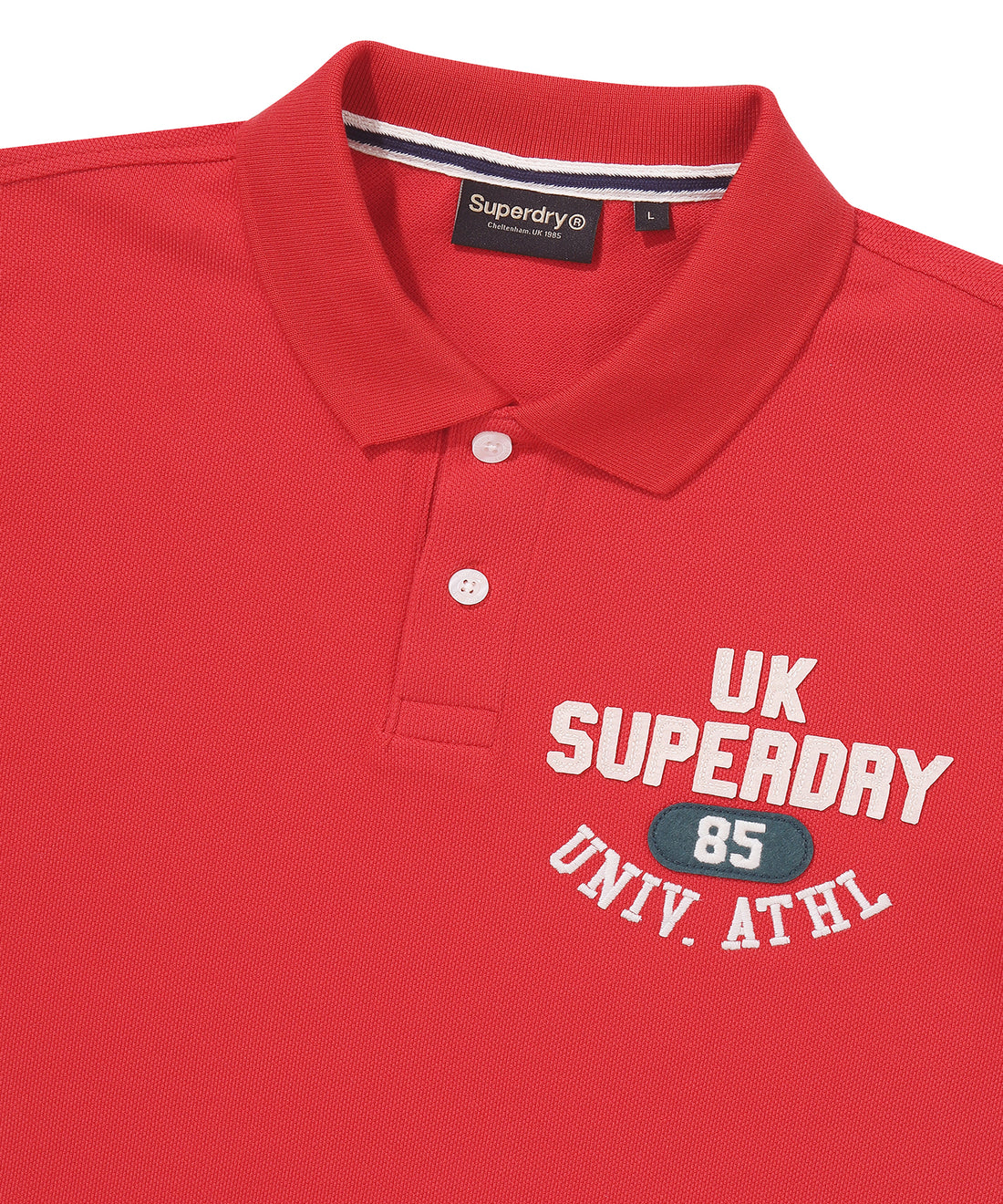 Athletics Felt Polo Shirt - Red