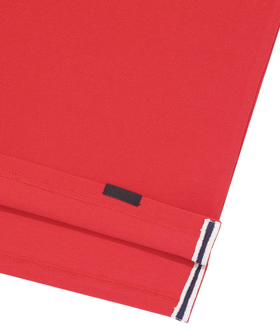 Athletics Felt Polo Shirt - Red