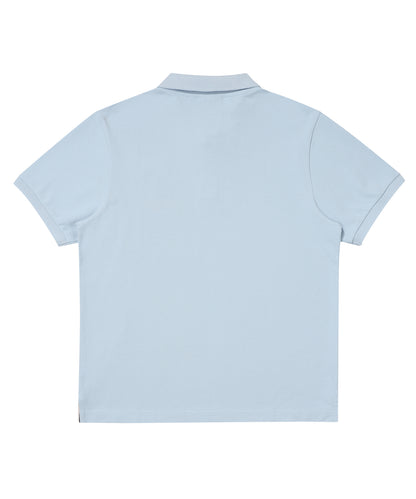 Tiger Logo Polo Shirt - Grey/Blue