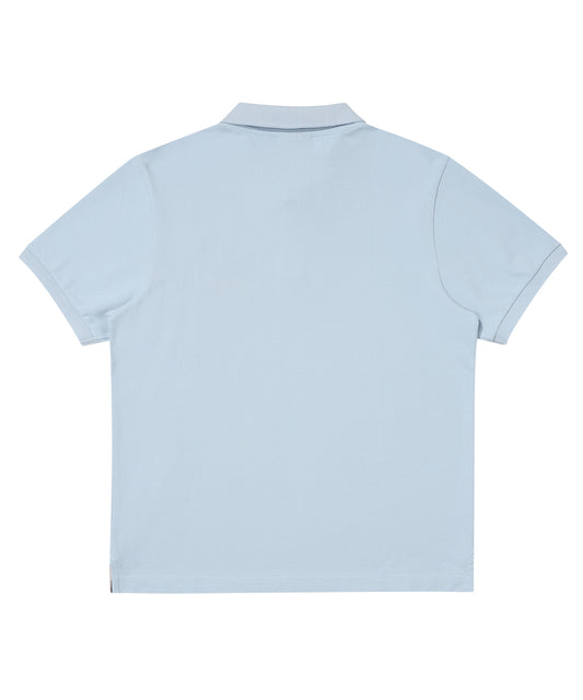 Tiger Logo Polo Shirt - Grey/Blue