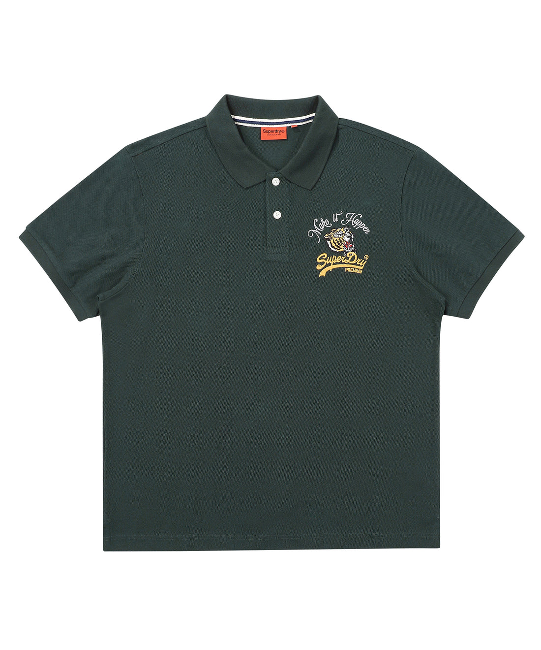 Tiger Logo Polo Shirt - Hunter