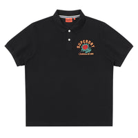 Rose Logo Polo Shirt - Black