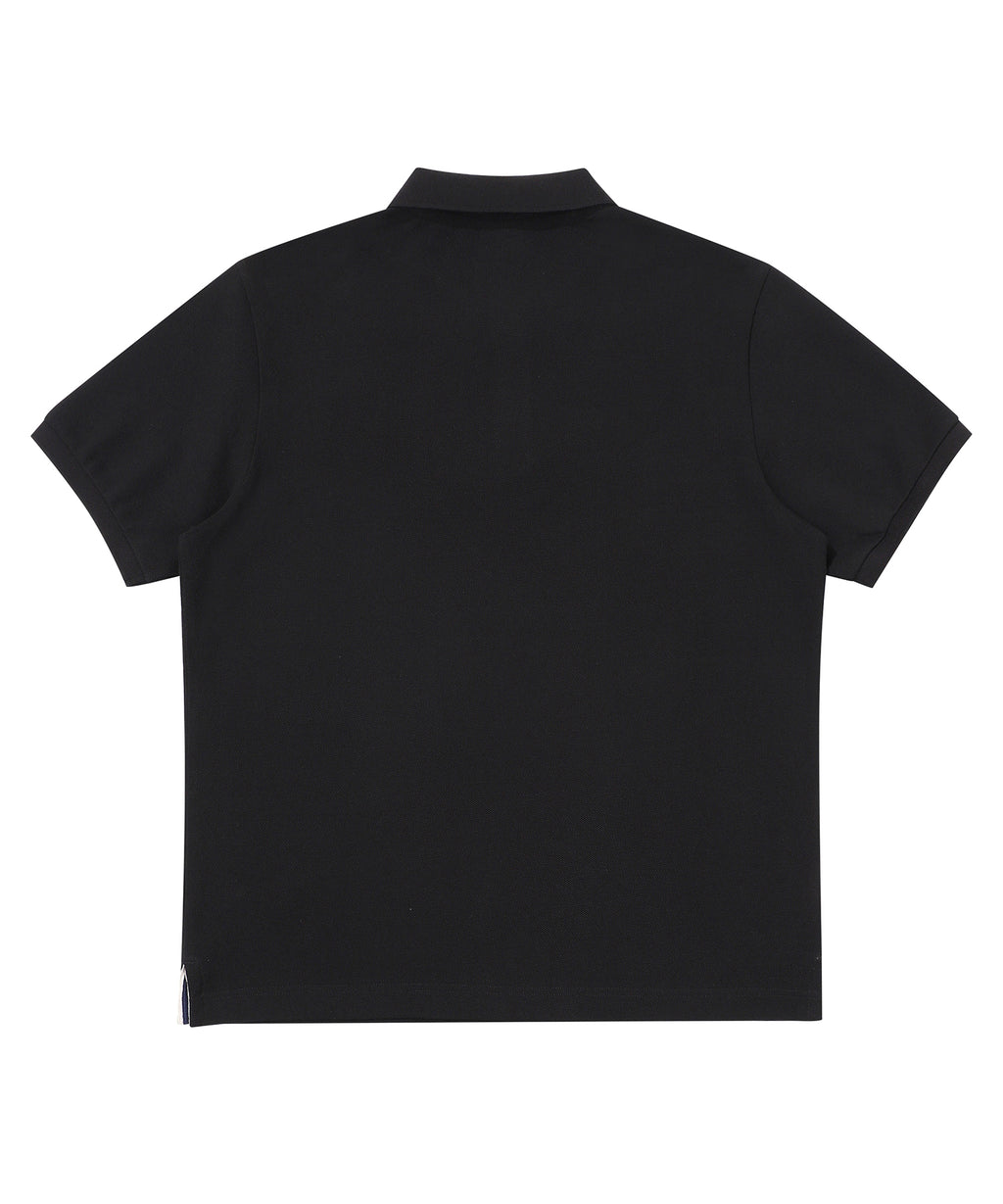 Rose Logo Polo Shirt - Black