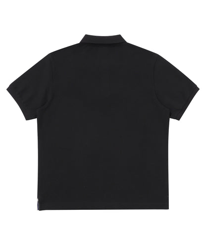 Rose Logo Polo Shirt - Black