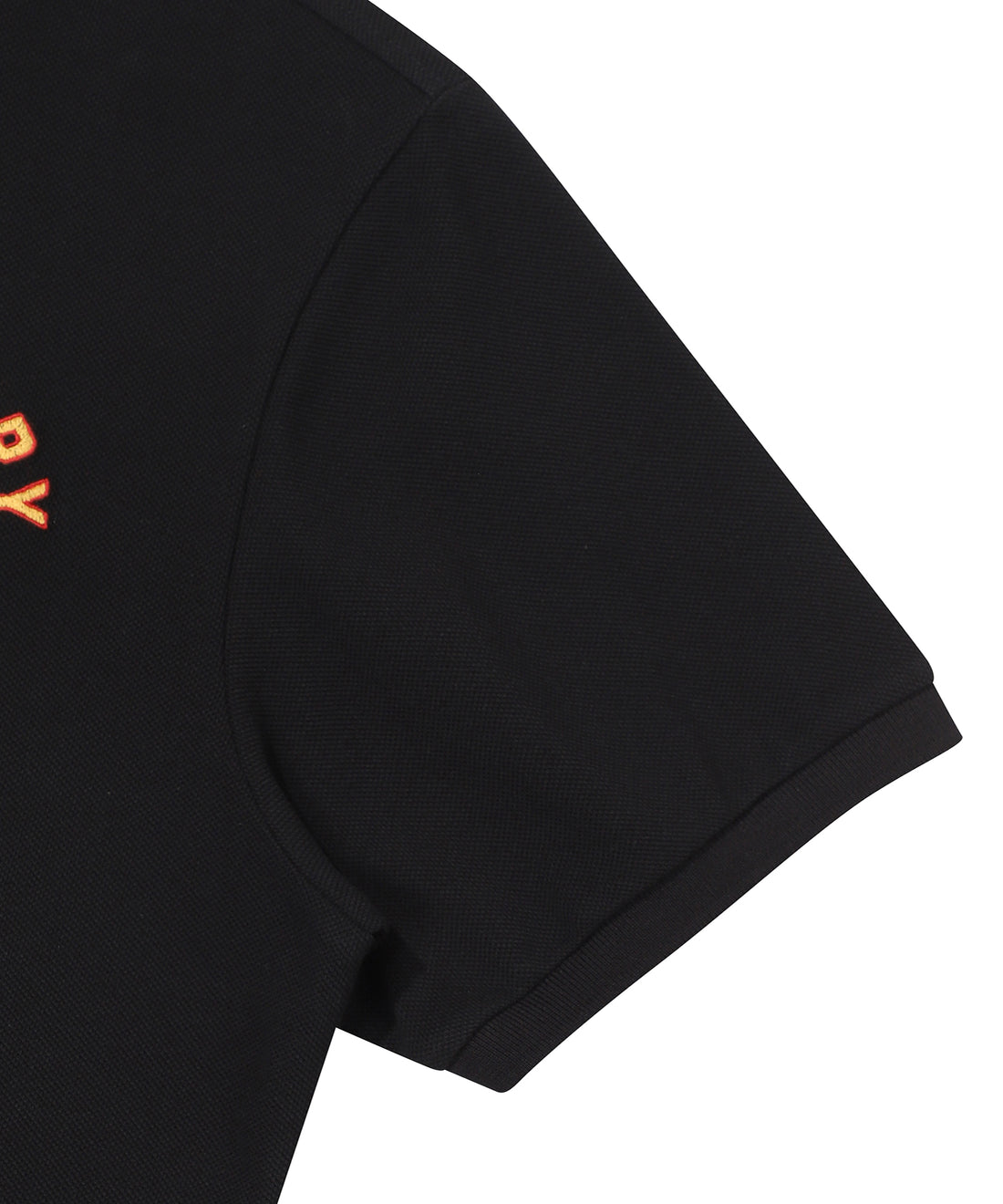 Rose Logo Polo Shirt - Black