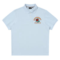 Rose Logo Polo Shirt - Grey/Blue