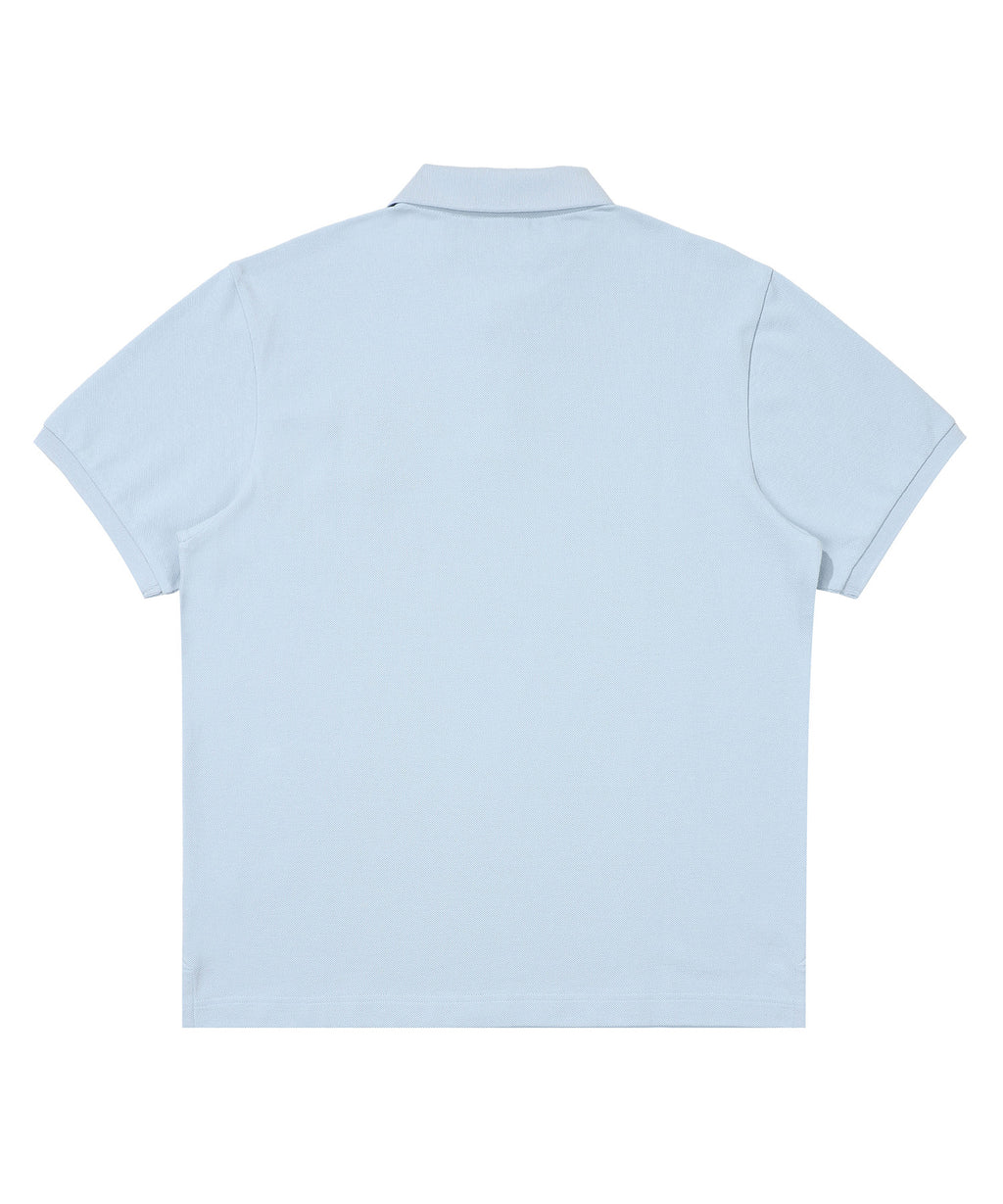 Rose Logo Polo Shirt - Grey/Blue