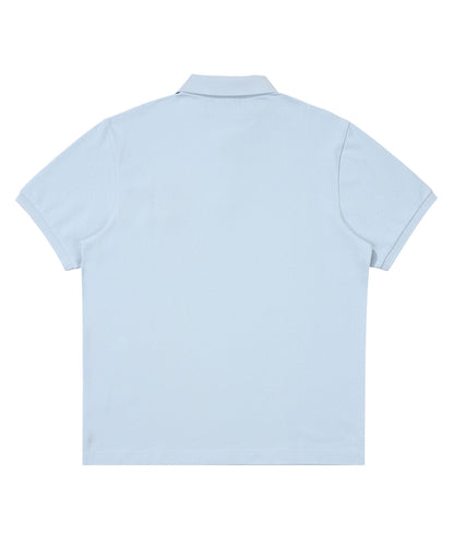 Rose Logo Polo Shirt - Grey/Blue