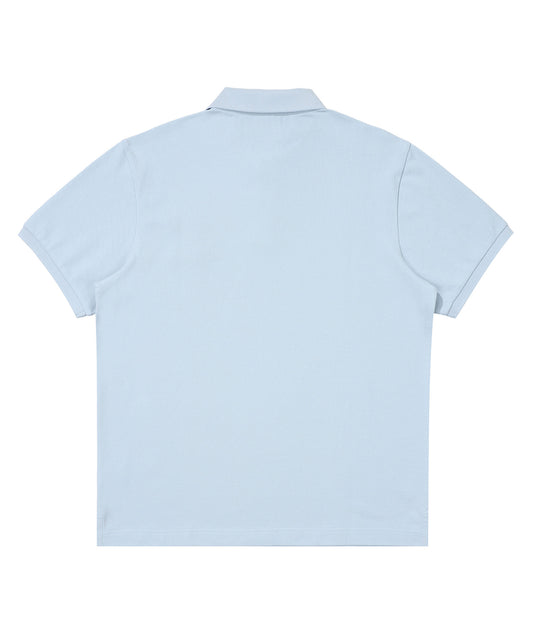 Rose Logo Polo Shirt - Grey/Blue