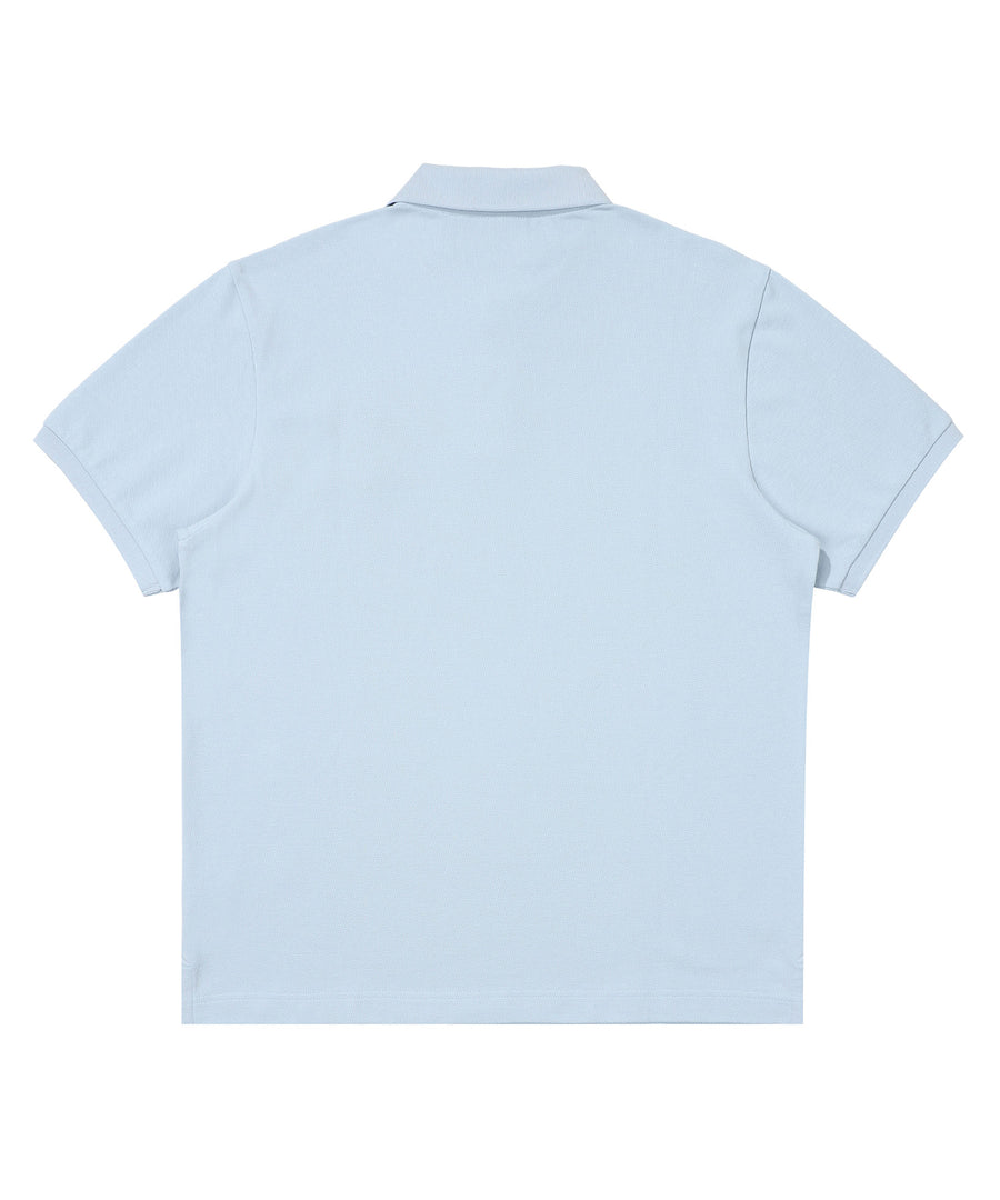 Rose Logo Polo Shirt - Grey/Blue