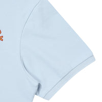 Rose Logo Polo Shirt - Grey/Blue