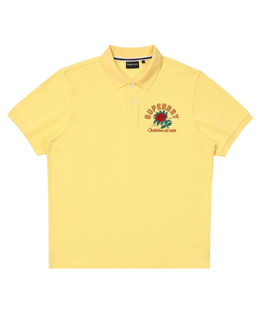 Rose Logo Polo Shirt - Yellow