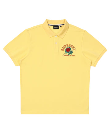 Rose Logo Polo Shirt - Yellow