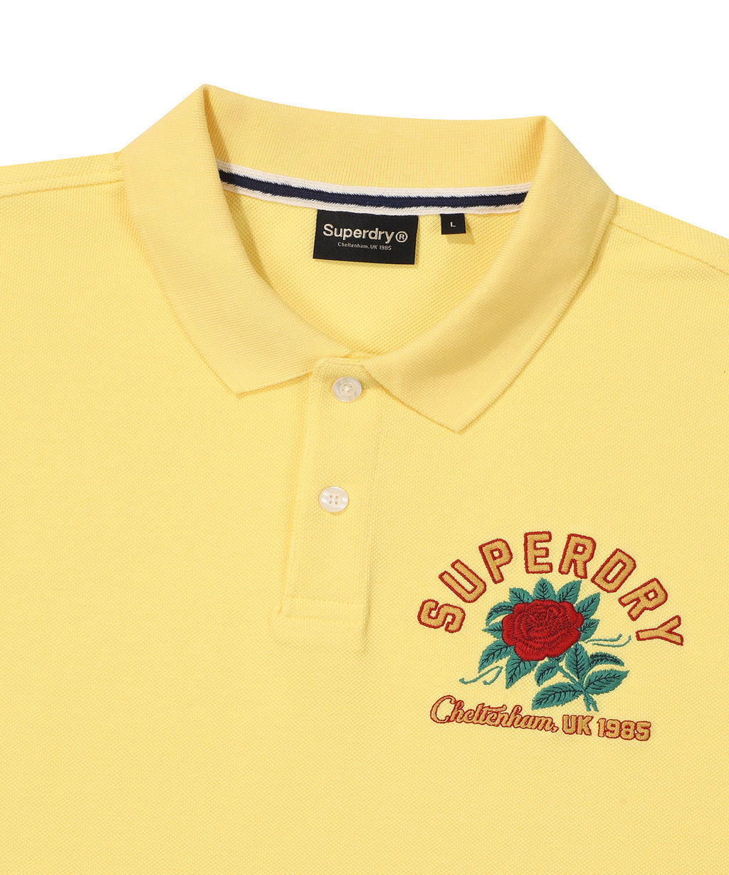 Rose Logo Polo Shirt - Yellow