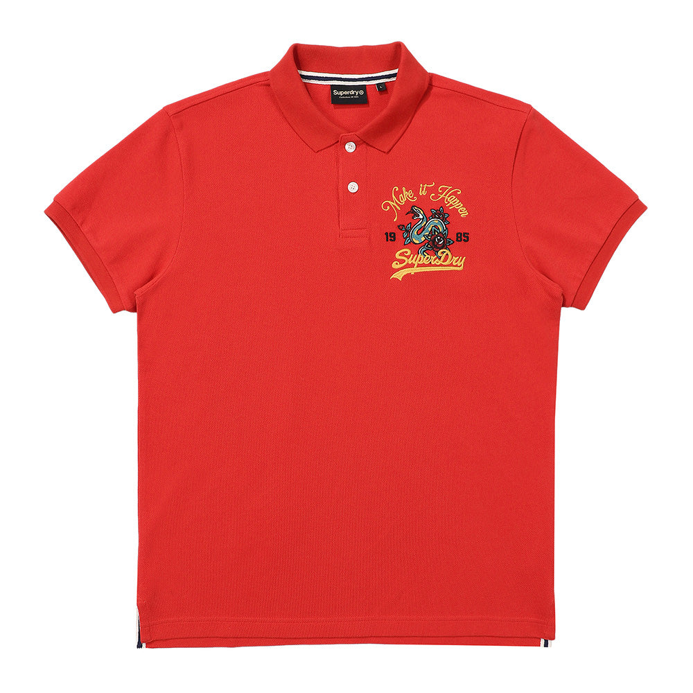 Snake Logo Polo Shirt - Red