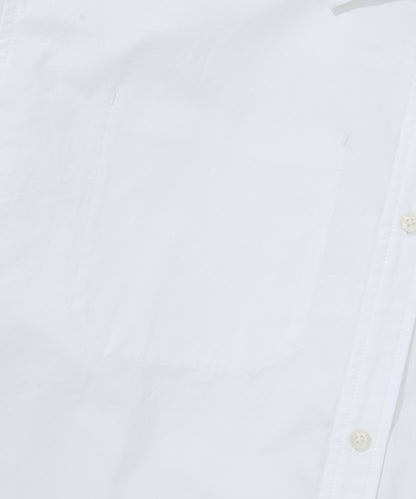Contrast Stitch Work Pocket Shirt - White