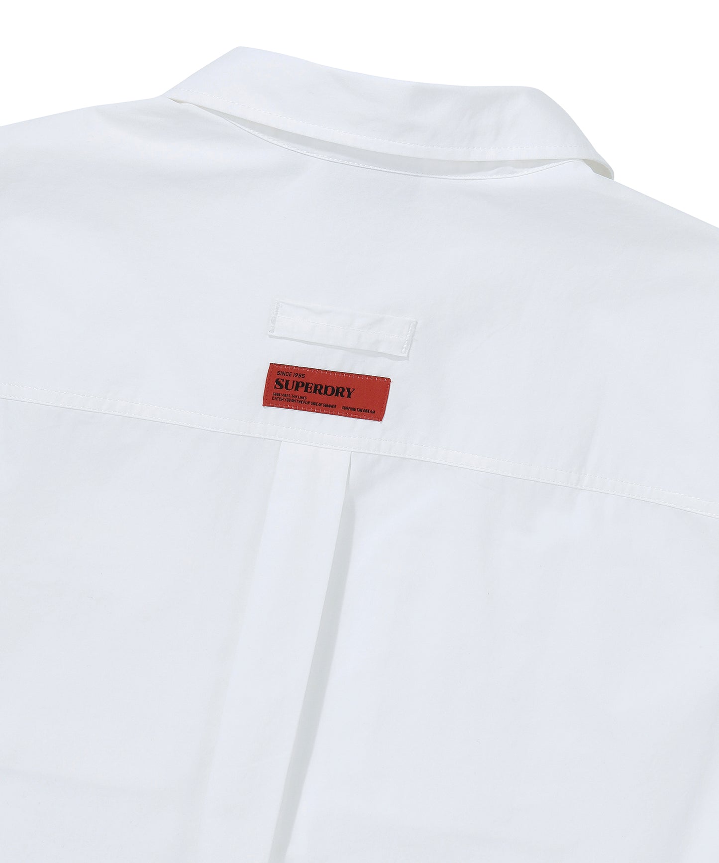 Contrast Stitch Work Pocket Shirt - White