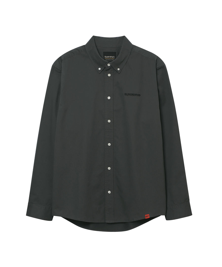 Logo Embroidered Cotton Shirt