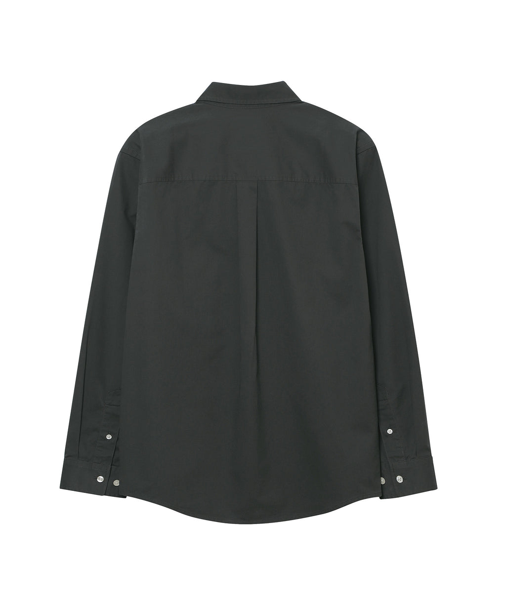 Logo Embroidered Cotton Shirt