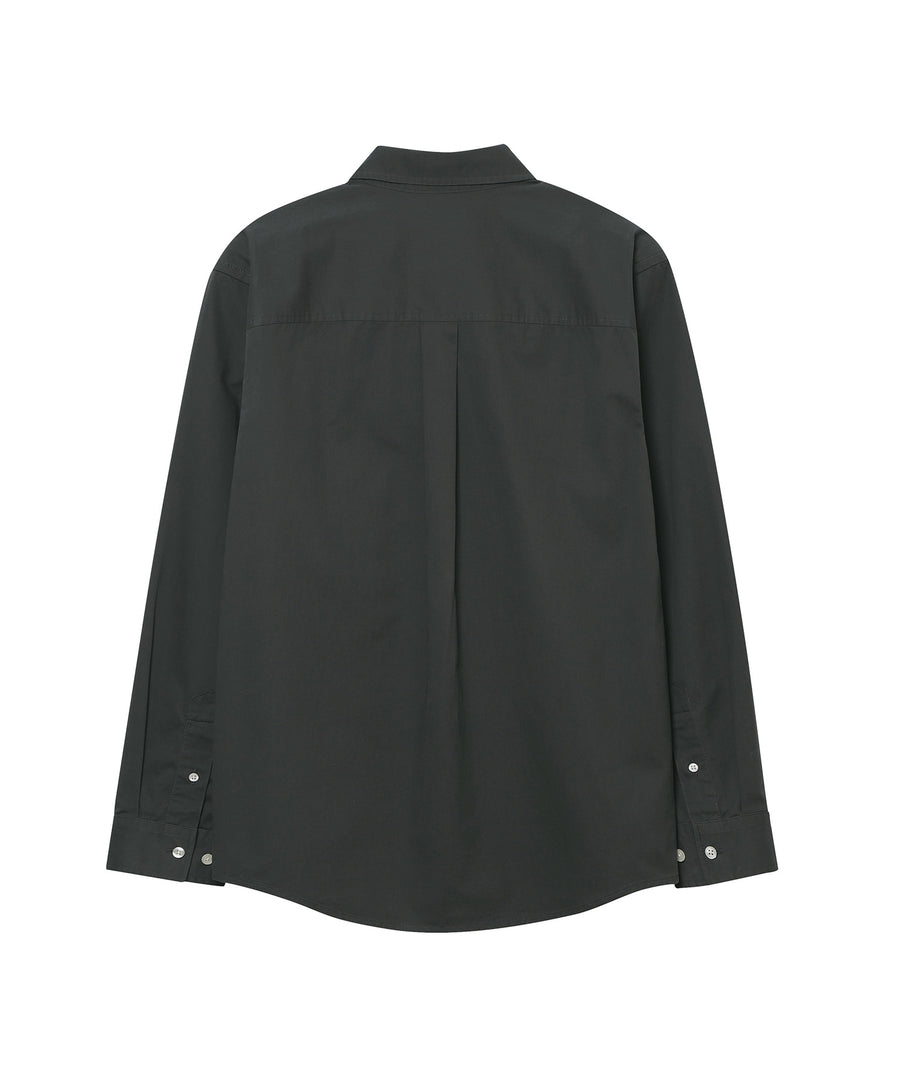 Logo Embroidered Cotton Shirt