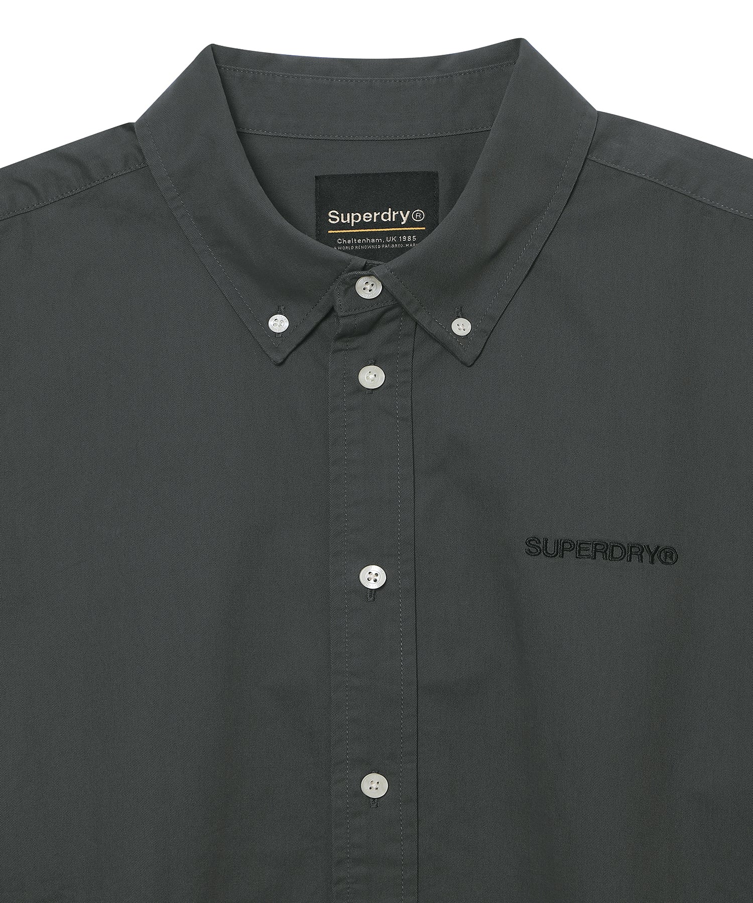 Logo Embroidered Cotton Shirt
