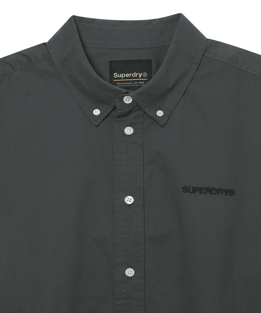 Logo Embroidered Cotton Shirt